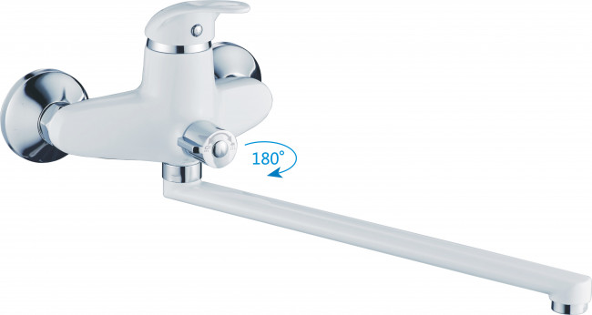 Смеситель для ванны Cron белый (CN2203-8)