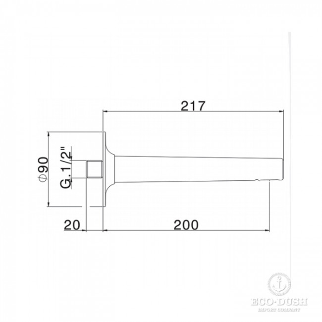 CISAL Vita Излив L=200мм, цвет: хром