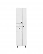 Шкаф-колонна Runo 50 правый матовый белый (00-00004892)