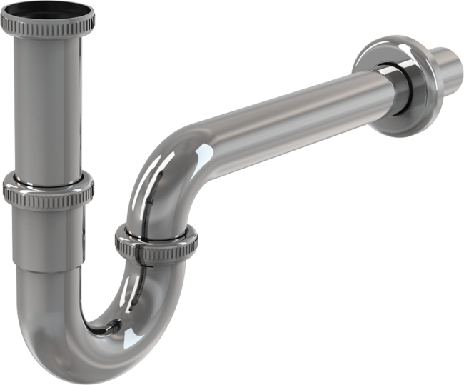 Alcaplast A4320 Сифон для умывальника DN32, U-форма с накидной гайкой 5/4", металл Alcaplast A4320 Сифон для умывальника DN32, U-форма с накидной гайкой 5/4", металл