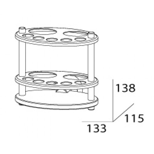 Держатель зубных щеток и пасты FBS Esperado ESP 060