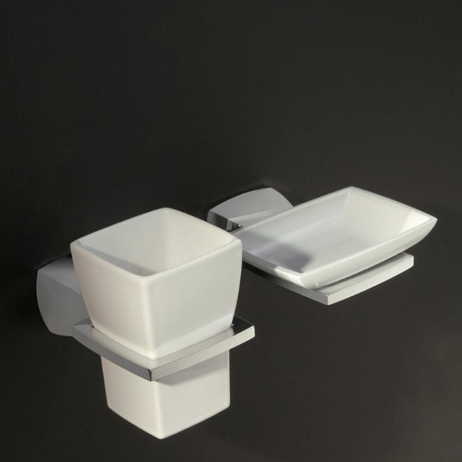 Bertocci Grace Мыльница керамическая, цвет: белый