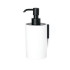 Bertocci Trecento Дозатор для жидкого мыла, подвесной композит, цвет: белый матовый/черный матовый