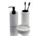 Bertocci Trecento Дозатор для жидкого мыла, подвесной композит, цвет: белый матовый/черный матовый