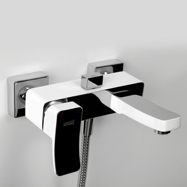 WasserKRAFT Aller 1061WHITE Смеситель для ванны с коротким изливом белый