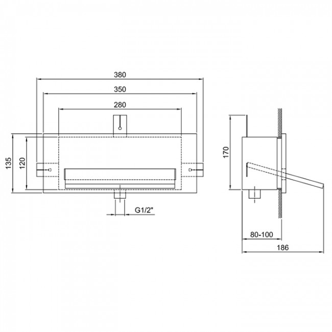 Fantini Ala Внутренняя часть для верхнего душа 6701B Fantini Ala Внутренняя часть для верхнего душа 6701B