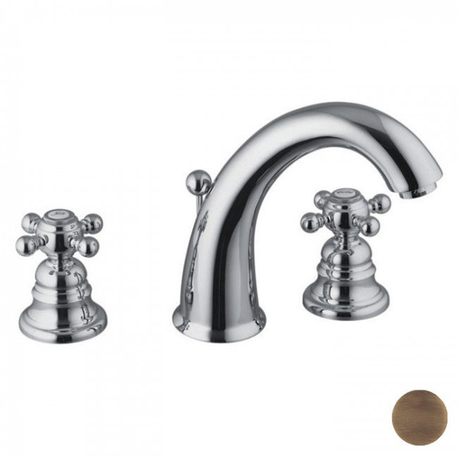 Carlo Frattini Elizabeth Смеситель на раковину на 3 отверстия, цвет: бронза