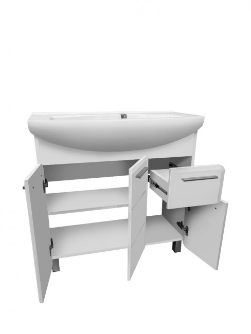 Тумба Runo Эрика 85 под умывальник Элеганс 85 (00-00004915) Тумба Runo Эрика 85 под умывальник Элеганс 85 (00-00004915)