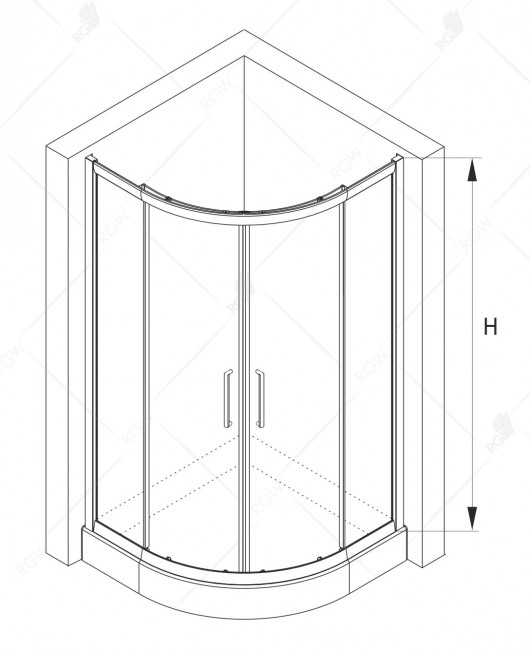 Душевой уголок RGW CL-54 800x800 мм Хром/Прозрачное Душевой уголок RGW CL-54 800x800 мм Хром/Прозрачное